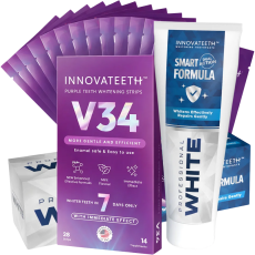 SZETT Innovateeth V34 fogcsíkok + fehérítő paszta